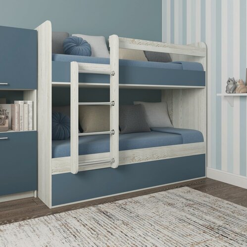 Изображение товара Кровать двухъярусная Есэндвич kids Лаворо 160х70 см, левая (Сосна винтерберг/Маренго)