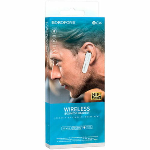 Bluetooth-гарнитура Borofone BC36 BT5070mAh6ч белая 59000₽