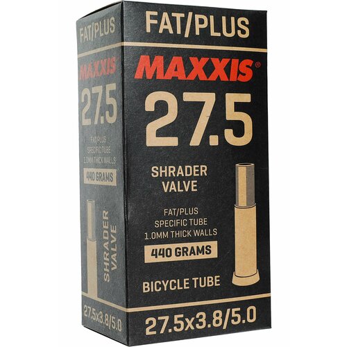 фото Велокамера maxxis 2020 fat/plus tube 27.5x3.8/5.0 sv авто ниппель