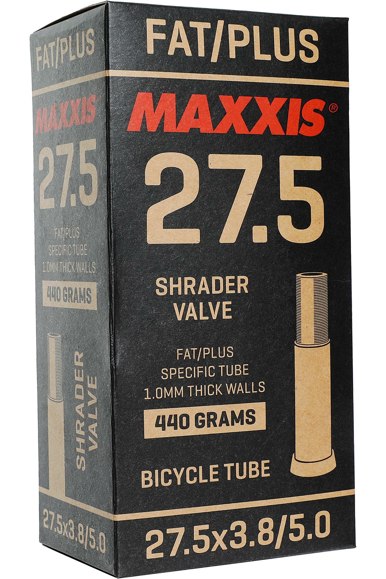 Велокамера Maxxis Fat/Plus Tube 27.5x3.8/5.0 SV Авто ниппель