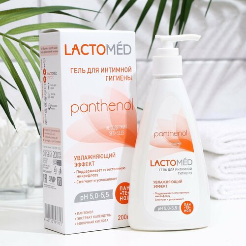 Гель для интимной гигиены, Lactomed Panthenol, увлажняющий эффект, 200 мл