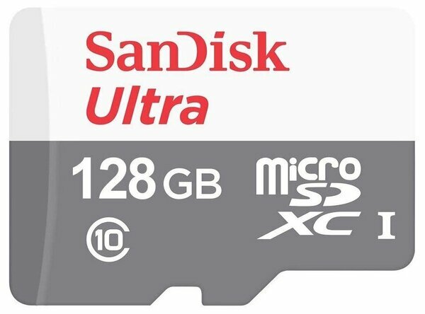 Карта памяти MicroSD 128GB SanDisk Class 10 Ultra UHS-I (100 Mb/s) без адаптера