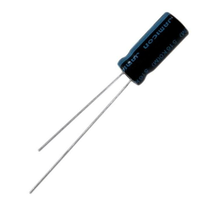 Конденсатор (capacitor) электролитический 1x63 (5x11) TK Jamicon 105C