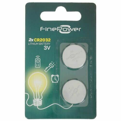 Батарейка литиевая FinePower CR2032