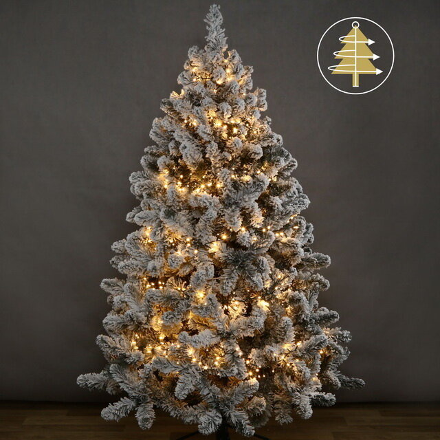 фото Winter Deco Ярусная гирлянда на елку 180 см Easy Light, 540 теплых белых LED, зеленый ПВХ, контроллер EO-0540F-IC-GWW