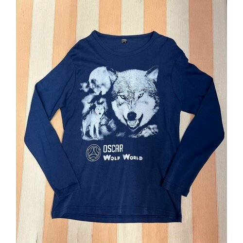 фото Футболка, размер xl, синий нет бренда