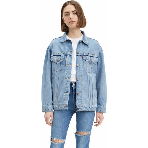 фото Джинсовая куртка levi's, размер xs, голубой
