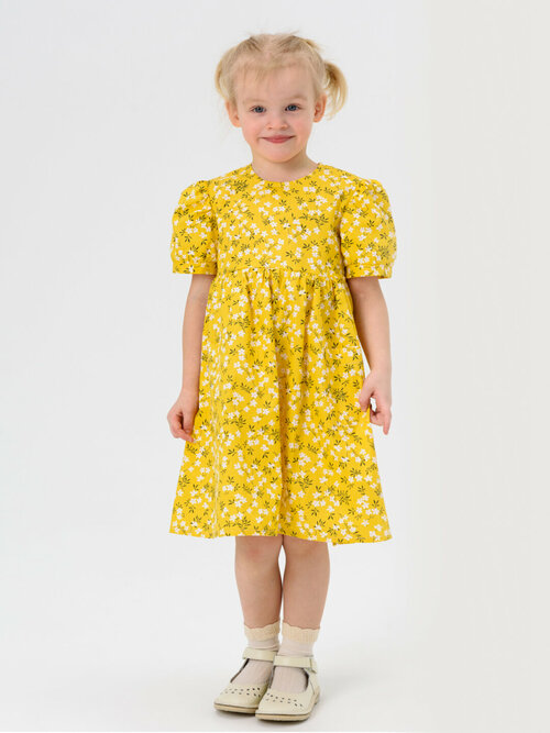 Платье Мирмишелька, размер 104/110, желтый