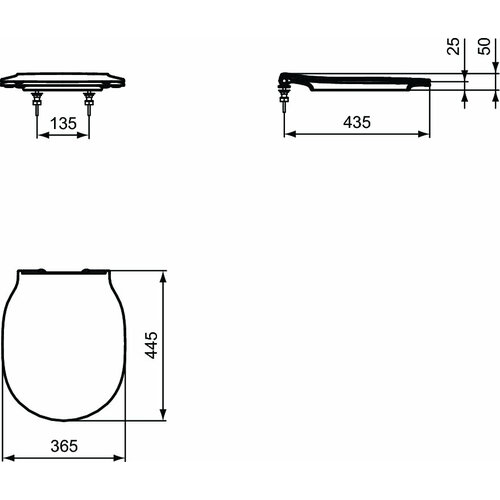 Для унитазов Ideal Standard CONNECT E036501 Aquablade