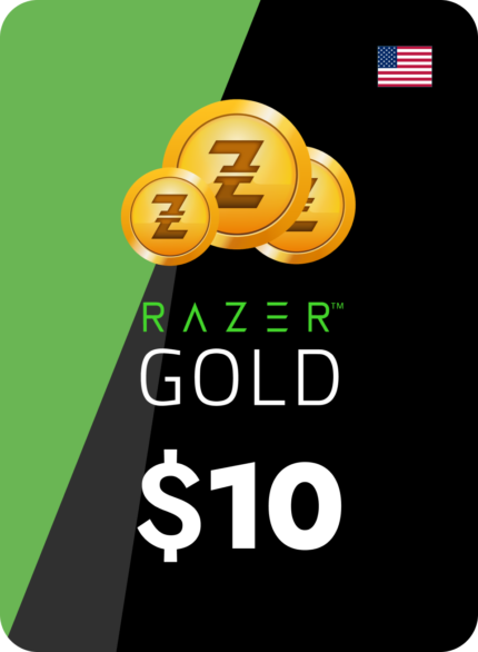 Карта пополнения Razer Gold 10$ - Razer Key - 10 USD - регион Америка