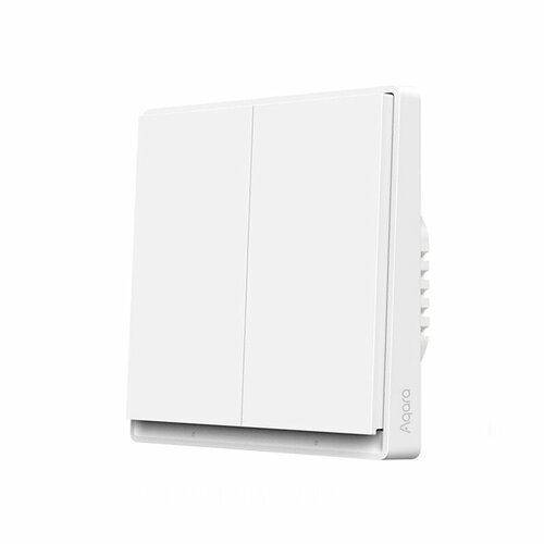 Умный выключатель Aqara Wireless Switch E1 (QBKG41LM) двухклавишный с нулевой линией CN выключатель с электронной коммутацией aqara wireless switch e1 wxkg17lm
