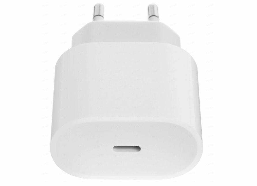 Сетевое зарядное устройство адаптер питания Apple USB-C 20Вт (MHJE3ZM/A), Быстрая зарядка для iPhone, белый — фото 1