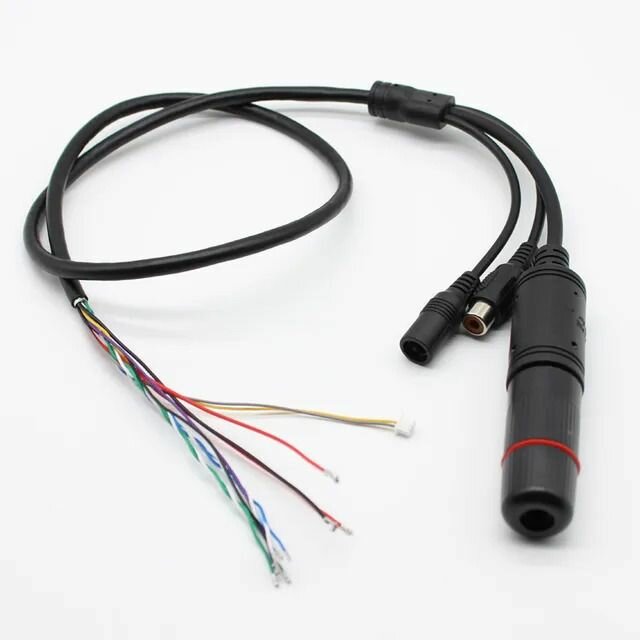 XMEye-iPA-12pin.(Уличный/Черный). + Муфта. Кабель для IP камер видеонаблюдения и плат PCB. — фото 3
