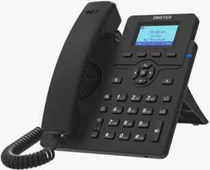 IP-телефон Dinstar C60UP, 2 SIP аккаунта, монохромный дисплей 2,3 дюйма с подсветкой, конференция на 5 абонентов, поддержка EHS.