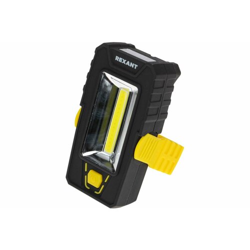 фото Светодиодный фонарь rexant cob+led дальний и ближний свет, с подставкой, магнитом и крюком 75-7841
