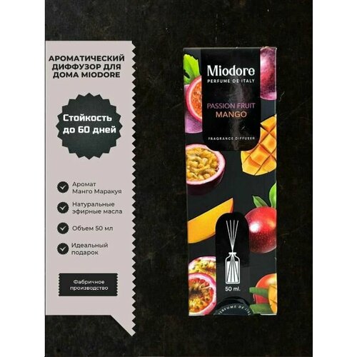 Аромадиффузор Miodore Passionfruit Mango 50мл