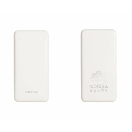Powerbank Внешний аккумулятор BOROFONE BJ19A Incredible быстрая зарядка PD20W 20000mAh белый 146000₽
