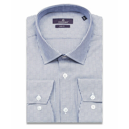 фото Рубашка poggino, размер xxl (45-46 cm.), синий