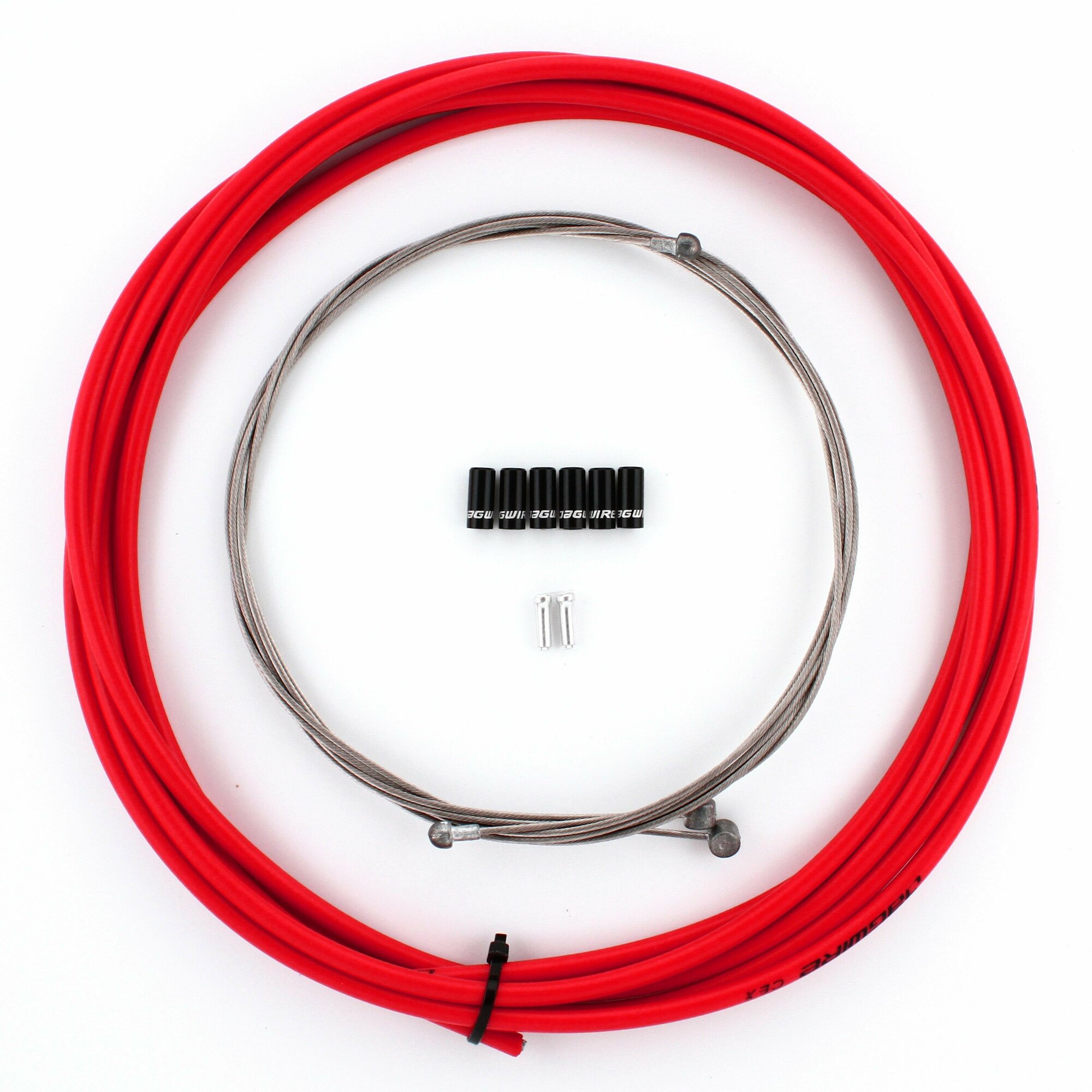 фото Набор рубашек и тросиков тормоза Jagwire Bicycle Brake Kit, красный