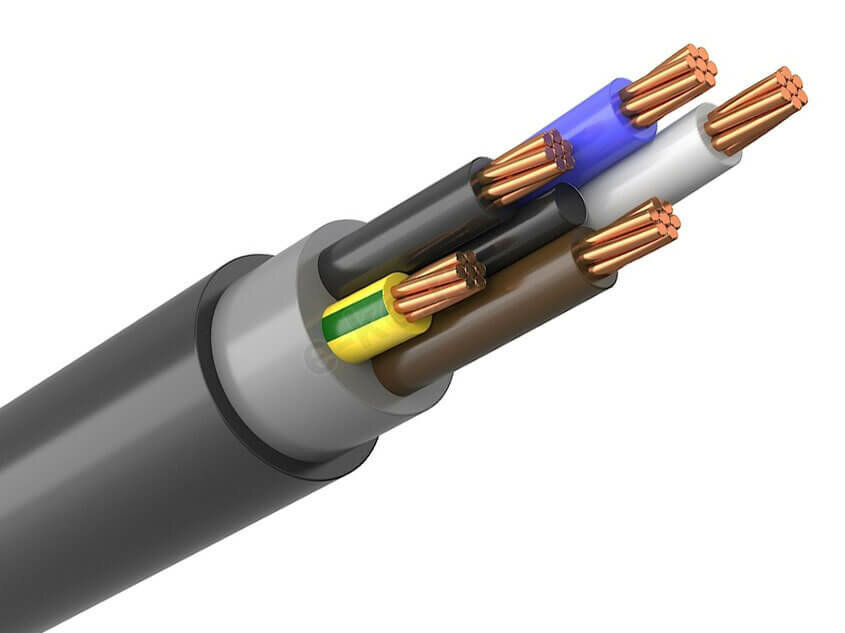 Кабель электрический контрольный гибкий кгввнг(А)-LS 5х1,5 ГОСТ - 10 м.