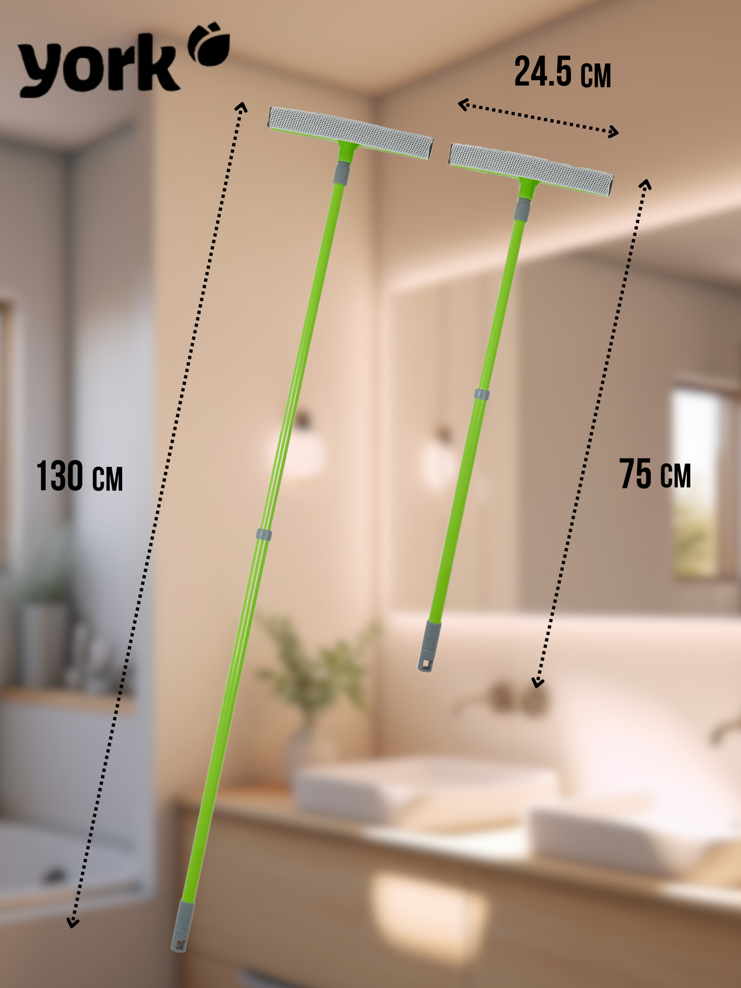 Окномойка York с телескопической рукояткой 130см - фото №5