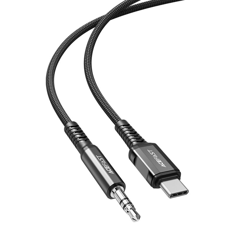 AUX Audio кабель 3,5 мм на Type-C, C1-08, ACEFAST, черный