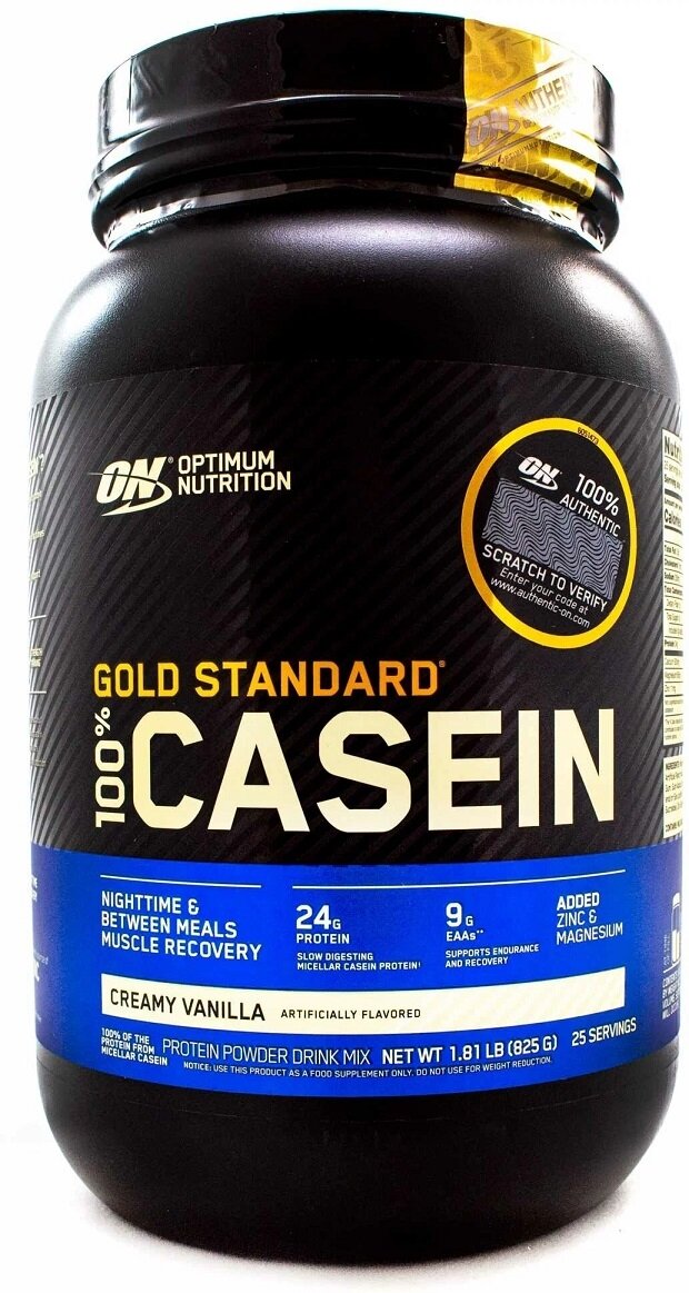 Optimum Nutrition 100% Casein Protein 825гр - 907гр 1.81lb - 2lb (Optimum Nutrition) Ванильный крем