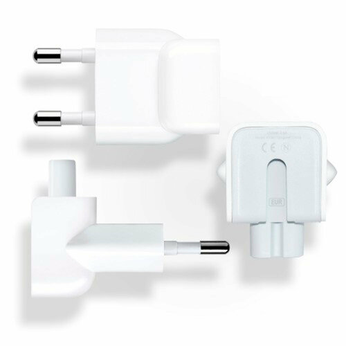 Переходник для блока питания Apple EURO PLUG адаптер переходник europlug евровилка для блоков питания apple macbook ipad iphone белый