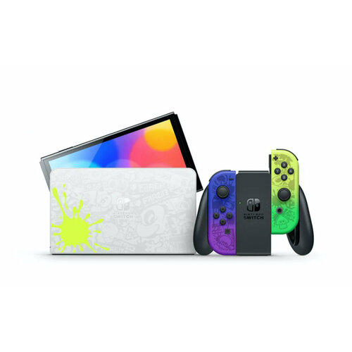 игровая консоль nintendo switch oled splatoon 3 edition Nintendo Игровая приставка Nintendo Switch OLED 64 ГБ, Splatoon 3 Edition