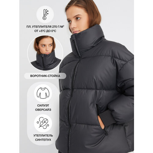 фото Куртка zolla, размер xxs, черный