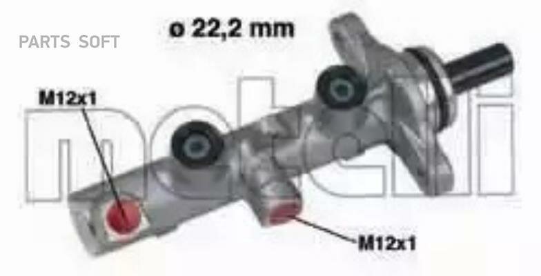Главный тормозной цилиндр METELLI / арт. 050428 - (1 шт)