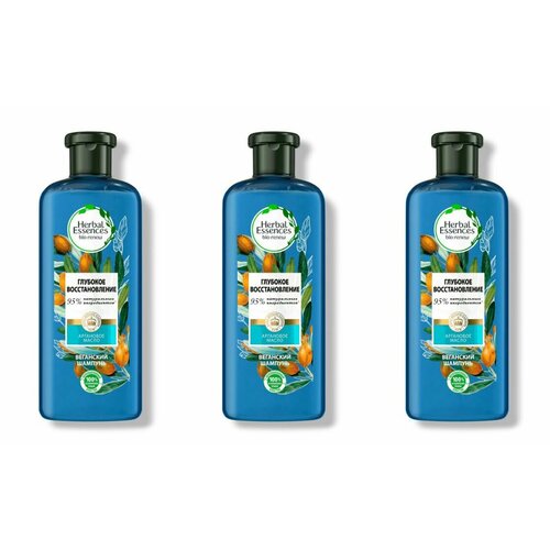 Herbal Essences Шампунь для волос, Марокканское аргановое масло, 250 мл, 3 шт herbal essences набор глубокое восстановление аргановое масло