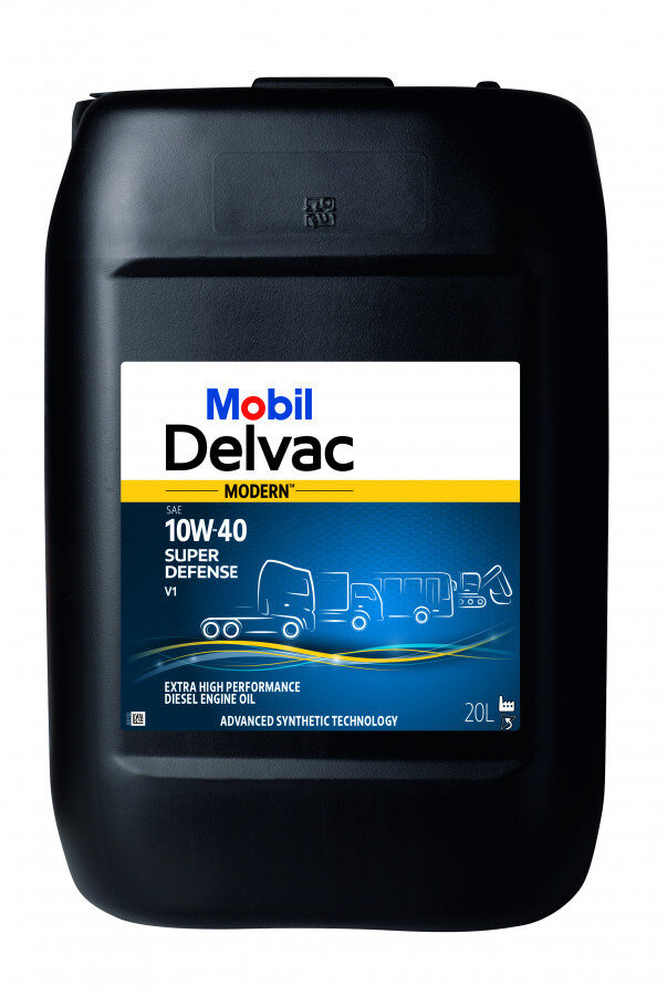 Синтетическое моторное масло MOBIL DELVAC Modern 10W-40 Super Defense V1