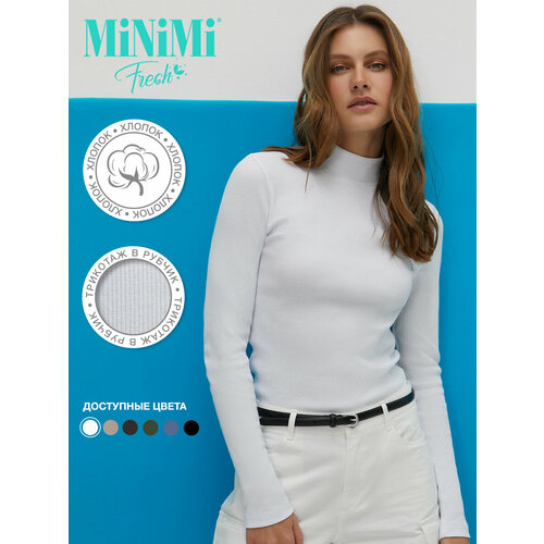 фото Водолазка minimi, размер 42 (xs), белый