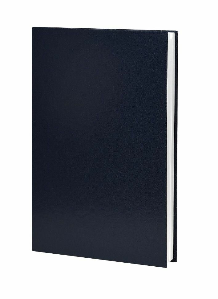 Lite Ежедневник недатированный Derbi А5, в твердой обложке с закладкой-ляссе черный, 136 листов, 1 шт