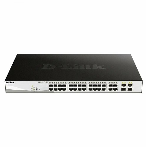 Коммутатор D-Link PROJ Smart L2 Switch 24x1000Base-T PoE 4xCombo 1000Base-TSFP PoE Budget 370W 4723100₽