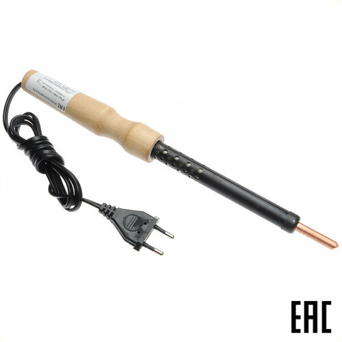 Паяльник ЭПЦН-80220 электрический 80Вт 220В с деревянной ручкой 72100₽