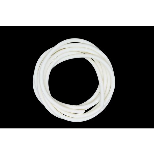 Шнур силиконовый D10 мм, длина 1 метр, белый (пористый)