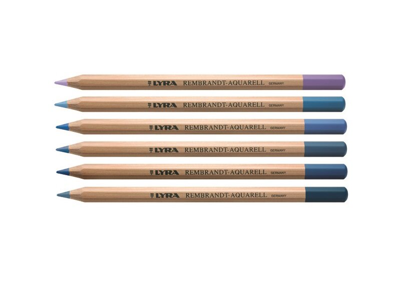 Lyra Набор цветных карандашей "Rembrandt Aquarell" сине-фиолетовые оттенки, 6шт