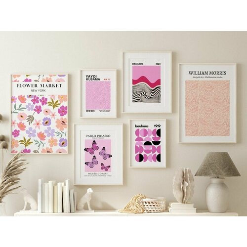 Набор интерьерных постеров 6 шт.