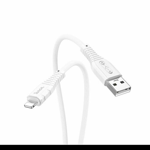 Кабель USB Lightning Hoco X67 <белый> дата кабель hoco x73 usb lightning 2 4 a 1 м белый