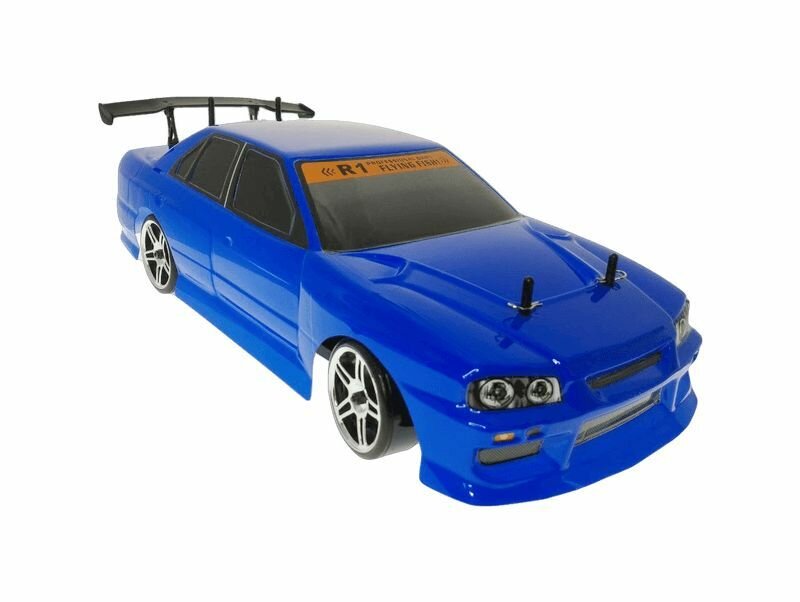 Радиоуправляемая машина для дрифта HSP Flying Fish 1 4WD RTR 1:10 2.4G 9412312330 Blue Skyline R34