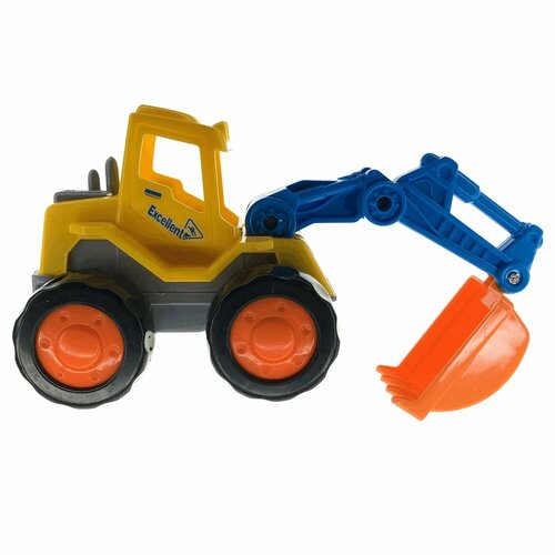 Трактор детский игрушечный с ковшом, 11х7см