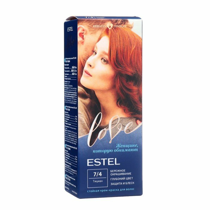 Стойкая крем-краска для волос ESTEL LOVE тициан (комплект из 5 шт)