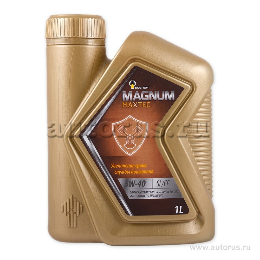 Масло моторное rosneft magnum maxtec 5w-40 полусинтетическое 1 л 40814632