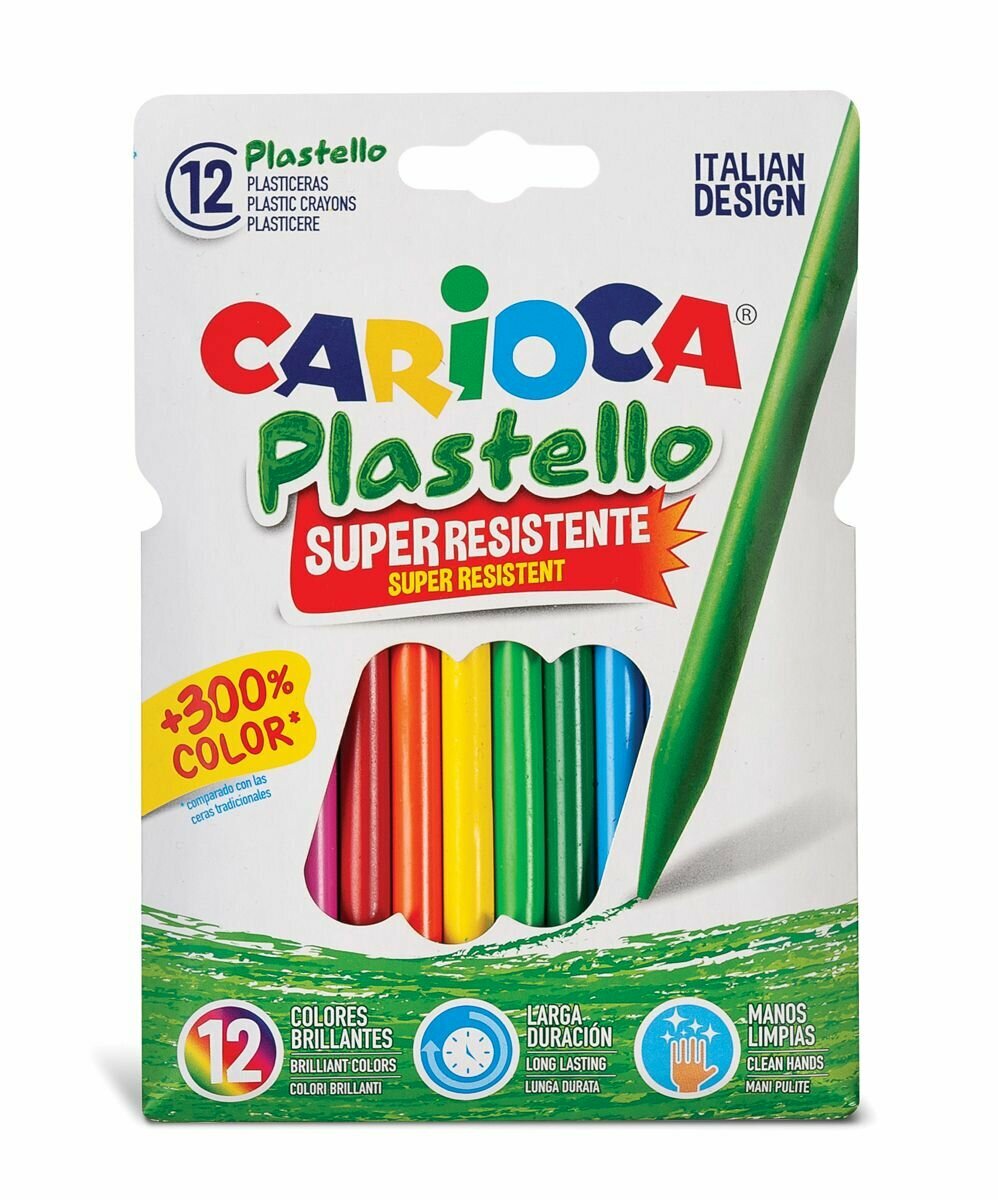 Набор мелков пластиковых "Carioca" Plastello 12 цв.42711