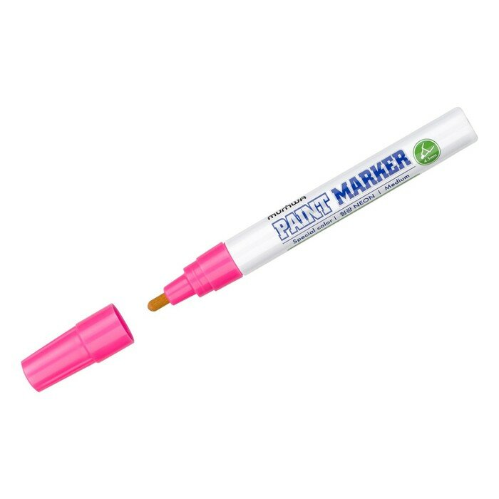 MunHwa Маркер - краска (лаковый) MunHwa, 4.5 мм, нитро-основа, водостойкая, розовый неон
