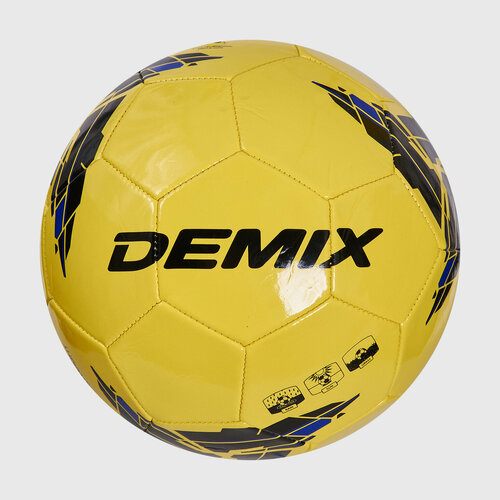 Футбольный мяч Demix 121791-MX, р-р 5, Желтый
