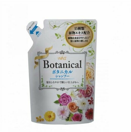 Nihon Увлажняющий шампунь Wins Botanical Shampoo для волос с растительными экстрактами 370 мл, мягкая упаковка