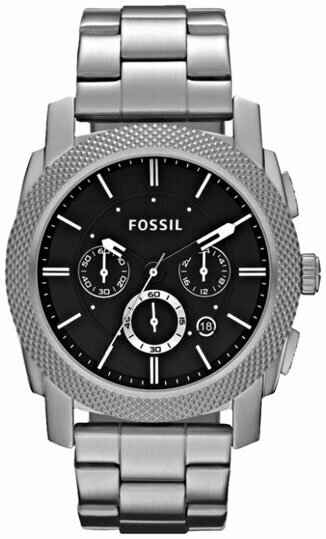 Наручные часы FOSSIL, черный, серебряный